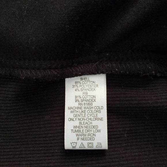 H by Halston French Terry Knit Flyaway Moto Jacket - Picture 7 of 7